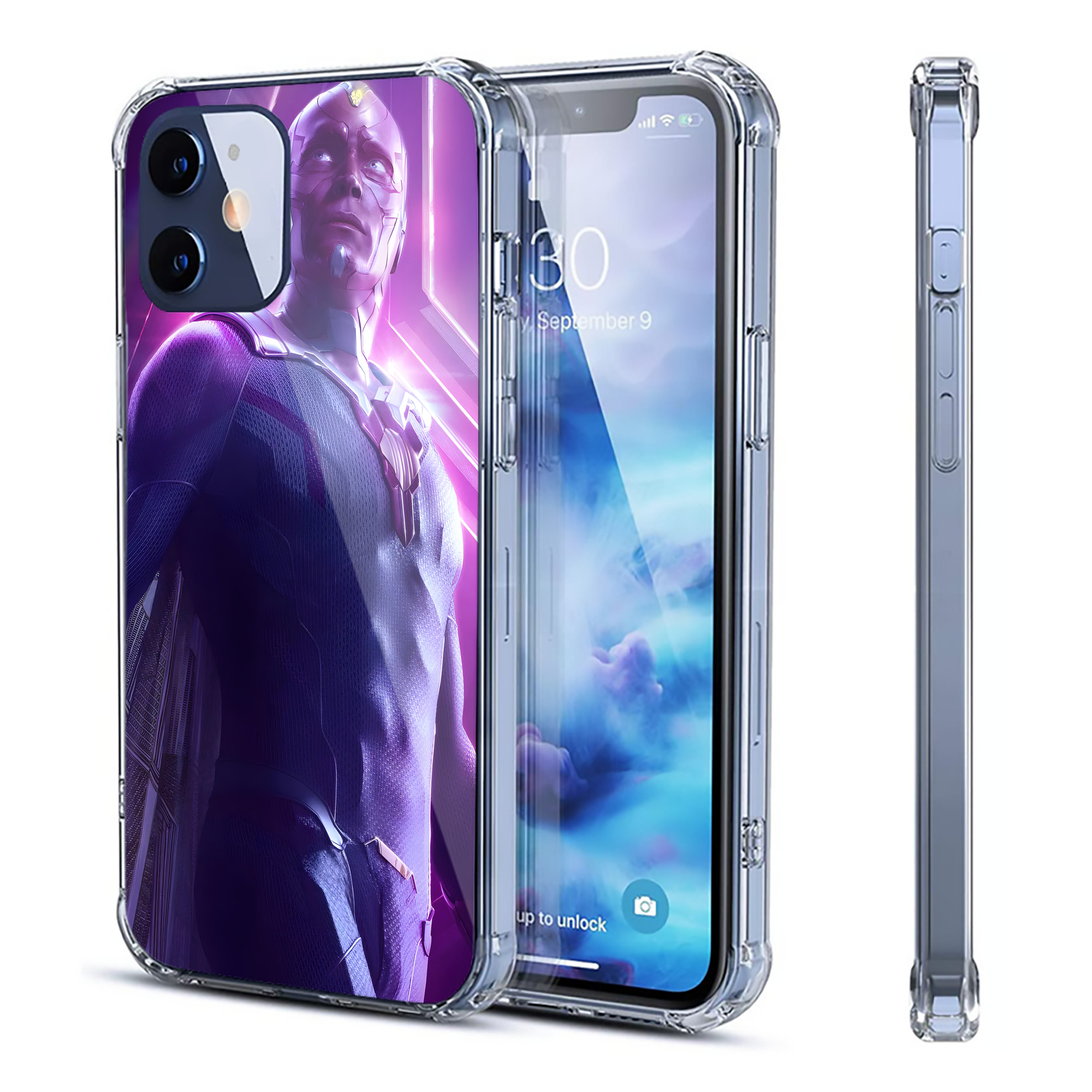 （画像用） アベンジャーズ The Avengers 【iPhone 12シリーズ対応】透明スマホケース（クリアソフトケース）